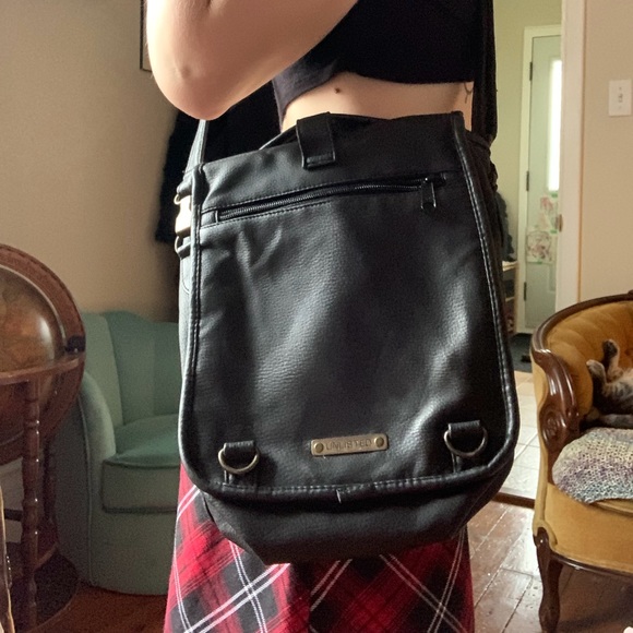 Convertible Mini-backpack and Crossbody purse with adjustable straps and clips. - Picture 8 of 9